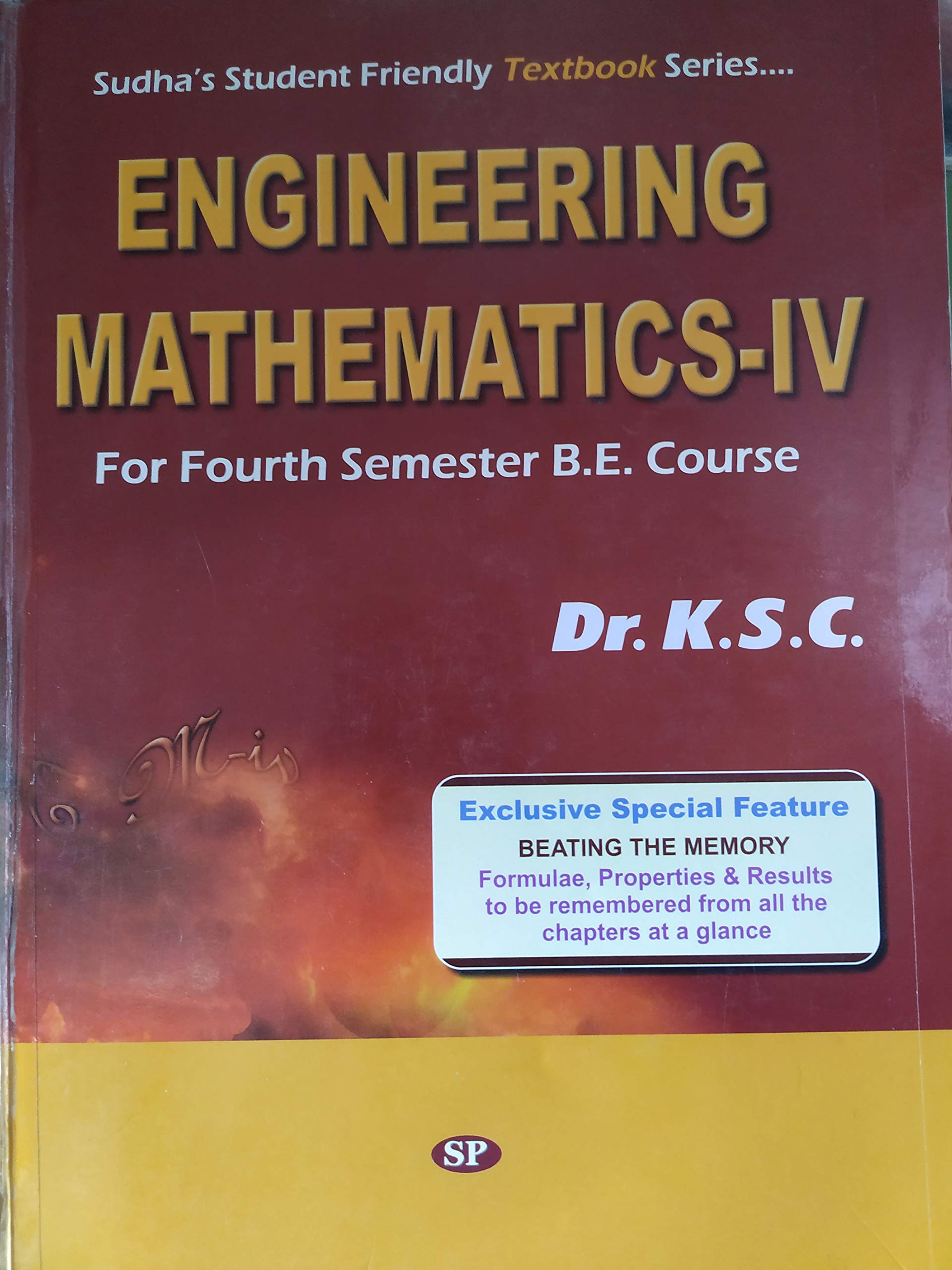 Engineering mathematics-IV by K.S.C (Refurbished)