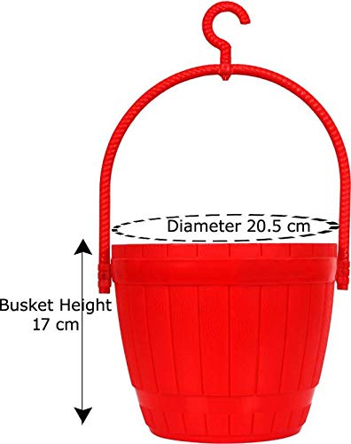 Fence Hanging Basket Planter Set of 3 Pcs Multi Color