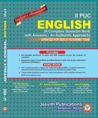 2 PUC English A complete question Bank(Refurbished)